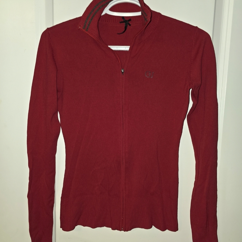 Guess Vibrant Red Zip-Up Jacket